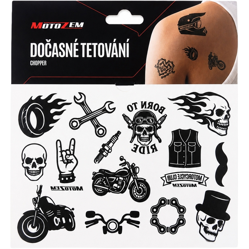 Tymczasowy tatuaż MotoZem Chopper