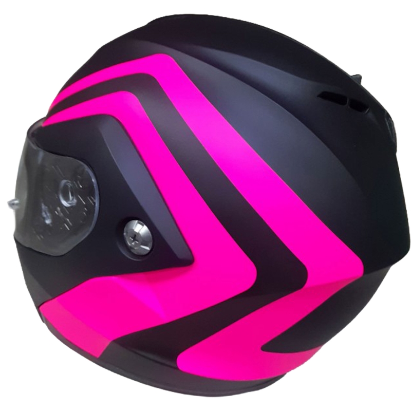 Kask motocyklowy typu flip-up HJC C91N Nepos MC8SF czarno-różowy