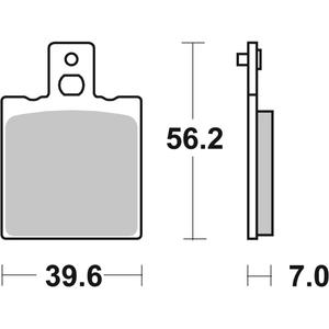 Brake pads BREMBO 07BB0106 CC ROAD