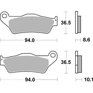 Brake pads BREMBO 07BB2809 CC ROAD
