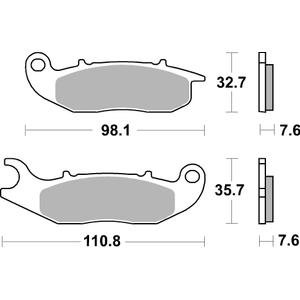 Brake pads BREMBO 07GR03CC CC ROAD