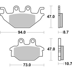 Brake pads BREMBO 07GR5209 CC ROAD