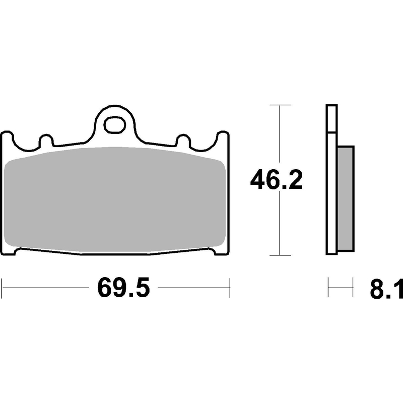Brake pads BREMBO CC ROAD