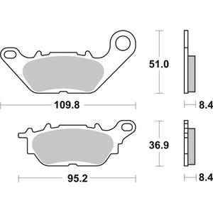 Brake pads BREMBO 07YA28CC CC ROAD