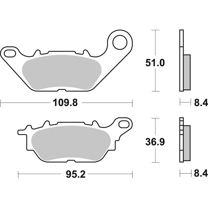 Brake pads BREMBO CC ROAD
