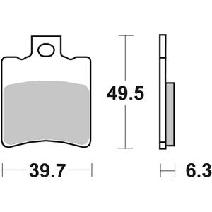 Brake pads BREMBO 07002 CC SCOOTER
