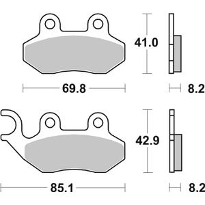 Brake pads BREMBO 07005 CC SCOOTER