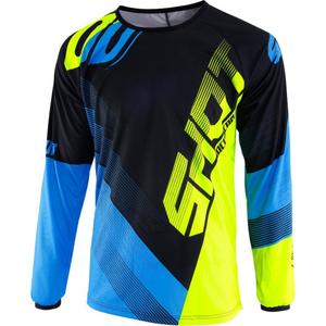 Motocrossowa koszulka Shot DEVO Ultimate niebiesko-fluo żółta wyprzedaż