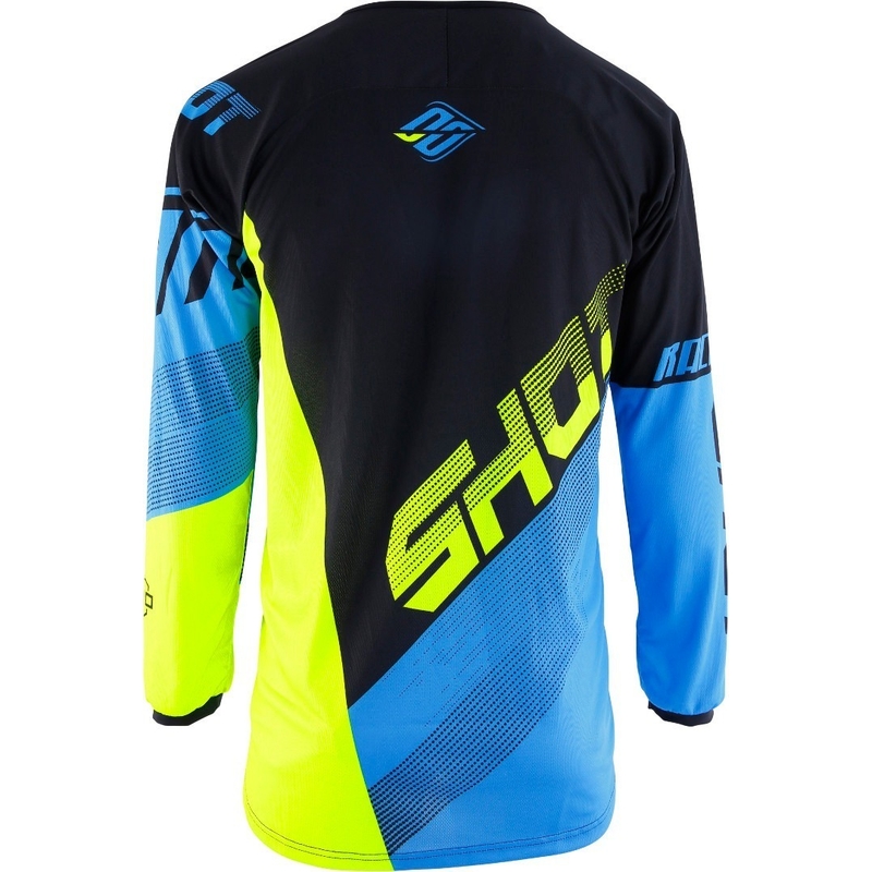 Motocrossowa koszulka Shot DEVO Ultimate niebiesko-fluo żółta wyprzedaż