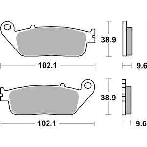 Brake pads BREMBO 07HO41LA