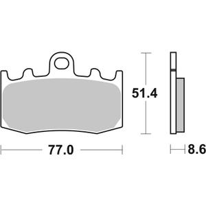Brake pads BREMBO 07BB26SA