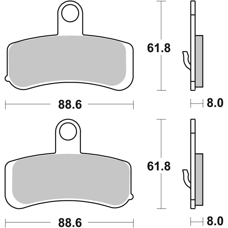 Brake pads BREMBO