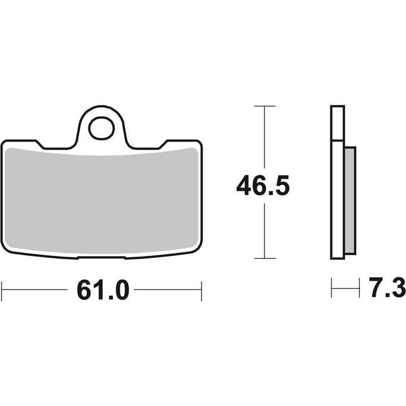 Brake pads BREMBO for BUELL XB12R 1200 Firebolt 2009-2010, BUELL XB12Ss 1200 Lightning Long 2009-2010