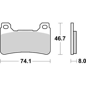 Brake pads BREMBO 07HO50SA