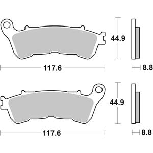 Brake pads BREMBO 07HO57SA