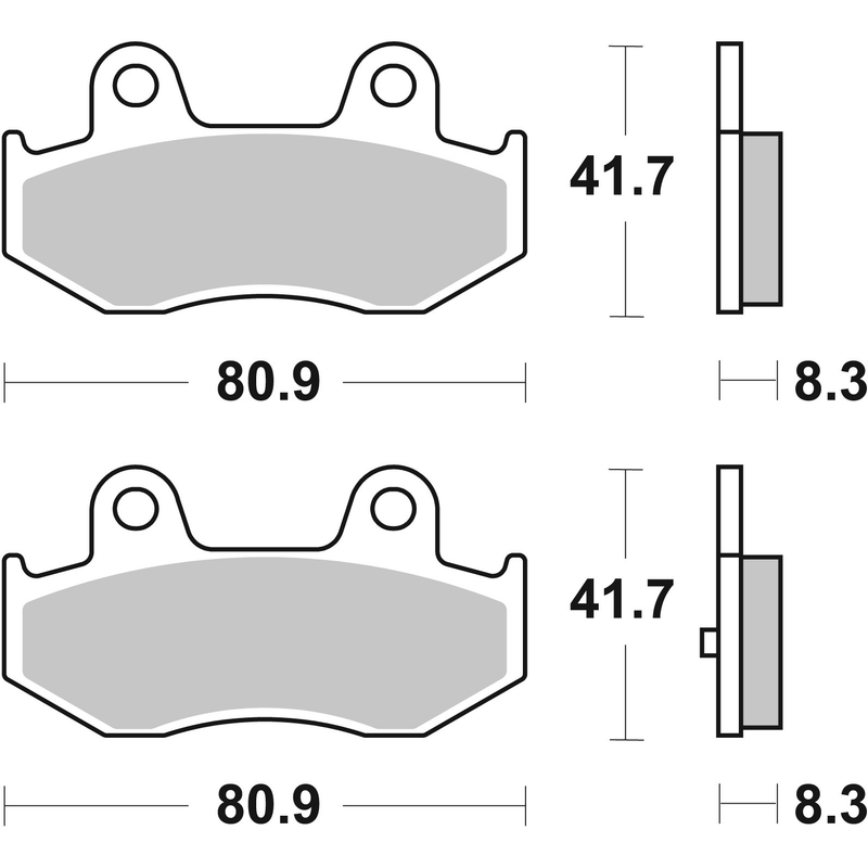 Brake pads BREMBO for SUZUKI AN 250 Burgman 2004-2006, SUZUKI AN 400 Burgman 2001-2006