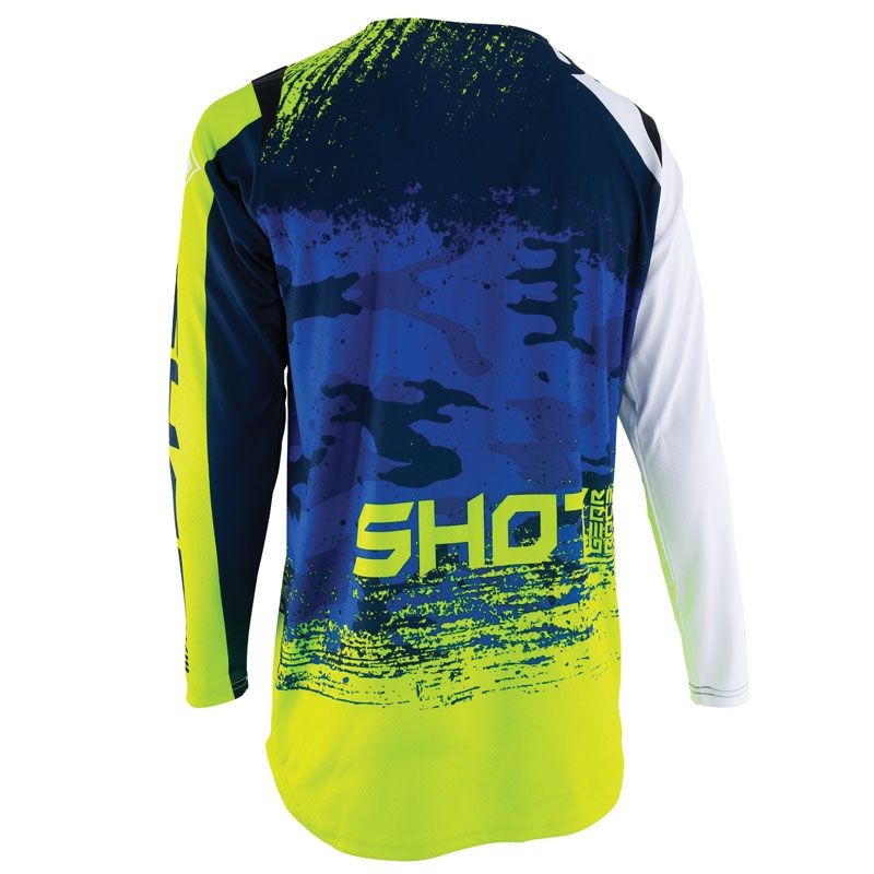 Motokrosowa bluza Shot CONTACT Counter niebiesko-fluo żółta