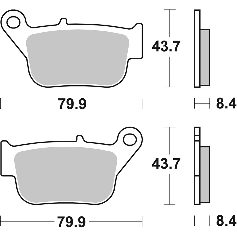 Brake pads BREMBO CC SCOOTER for YAMAHA YP 250 X-MAX 2014-2016