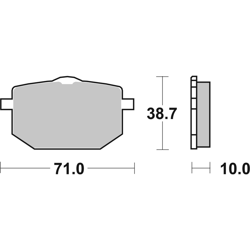 Brake pads BREMBO for YAMAHA TT 600 1989, YAMAHA XT 600 Z Tenere 1987-1990