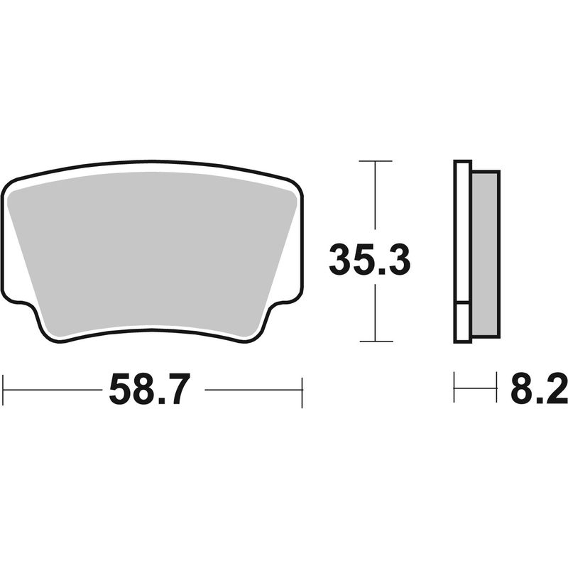 Brake pads BREMBO for ATV KTM SX Quad 450  2008-2010, ATV KTM SX Quad 505  2008-2012