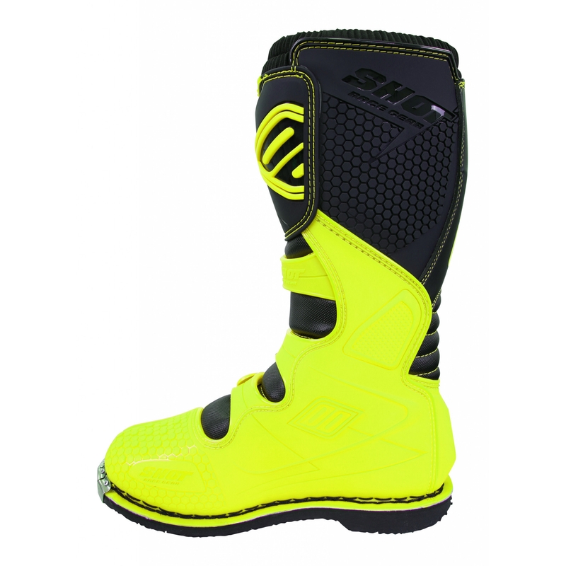 Buty motocyklowe Shot X10 czarno-fluo żółte wyprzedaż