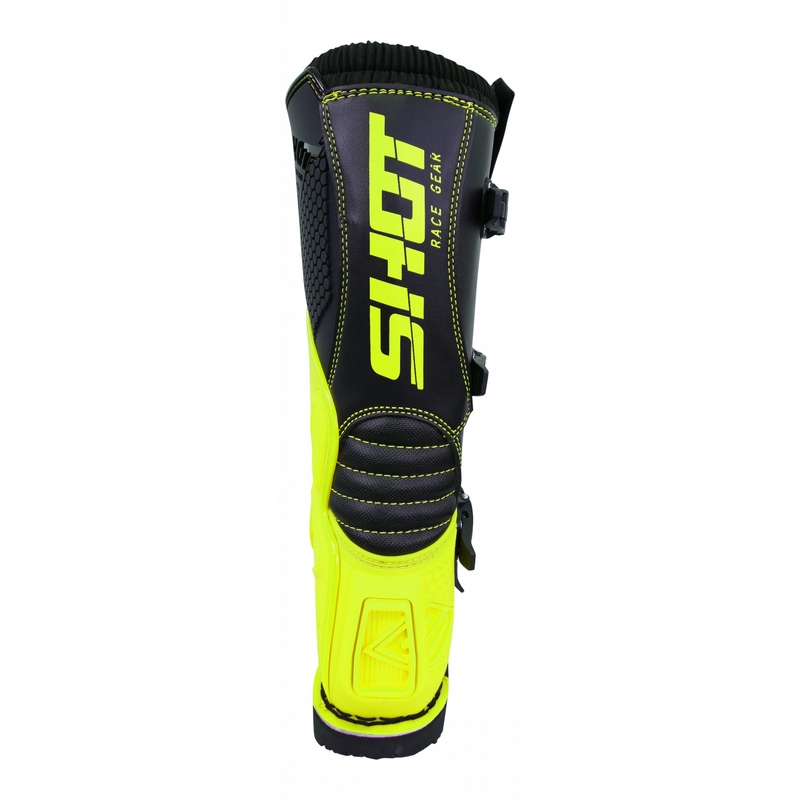 Buty motocyklowe Shot X10 czarno-fluo żółte wyprzedaż