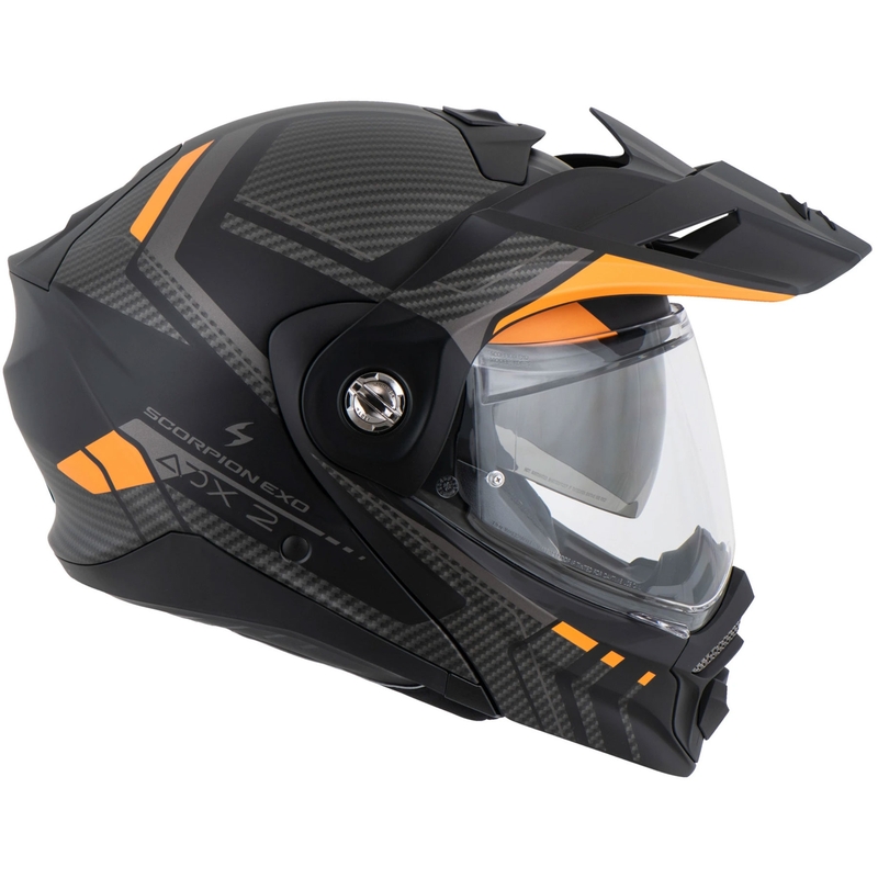 Kask motocyklowy składany Scorpion ADX-2 LEWIS matowy czarno-pomarańczowy