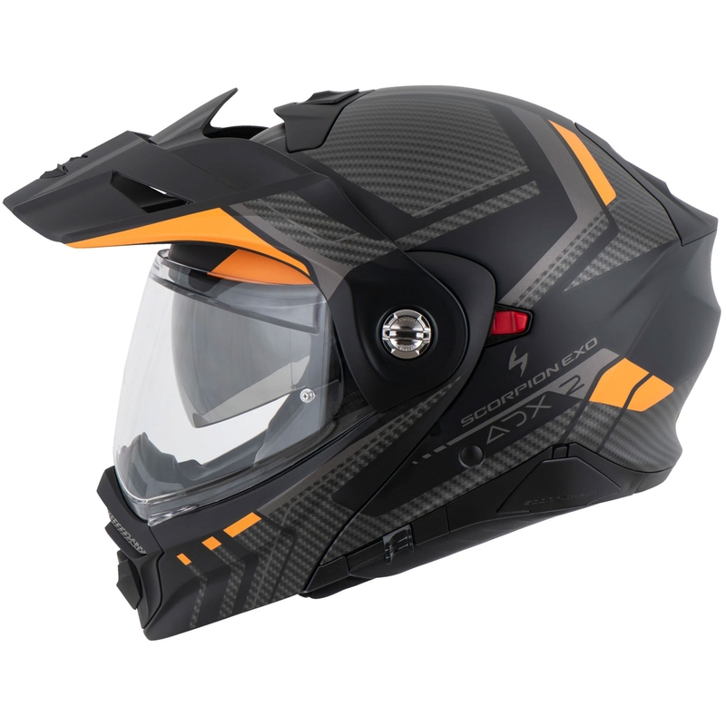 Kask motocyklowy składany Scorpion ADX-2 LEWIS matowy czarno-pomarańczowy