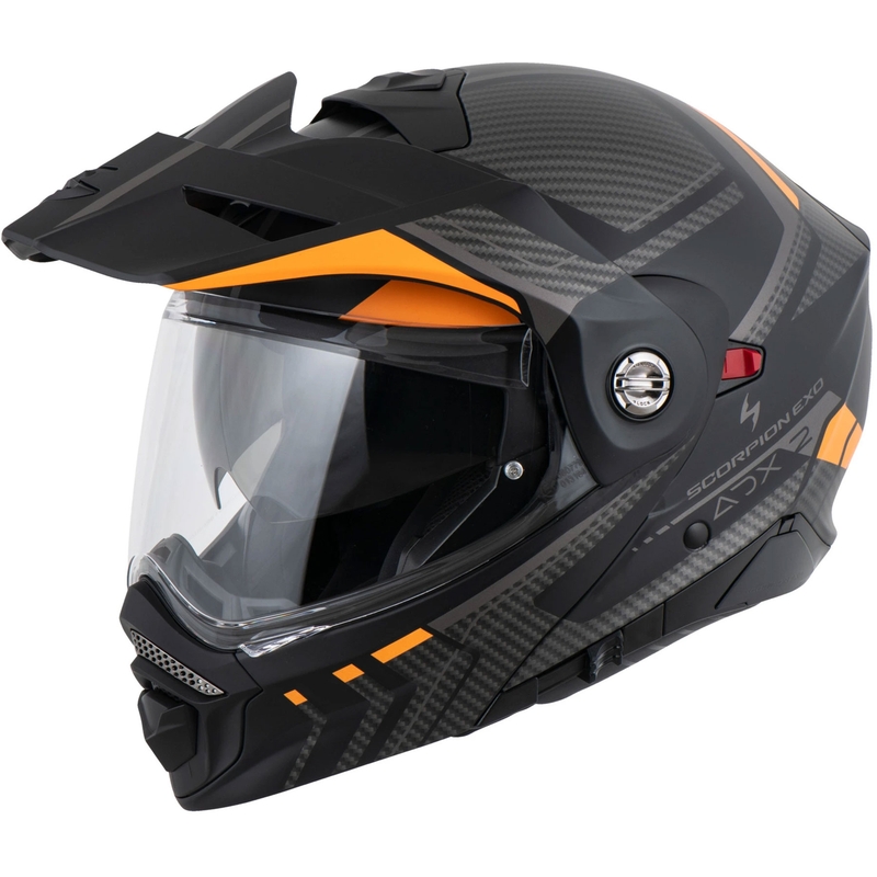 Kask motocyklowy składany Scorpion ADX-2 LEWIS matowy czarno-pomarańczowy