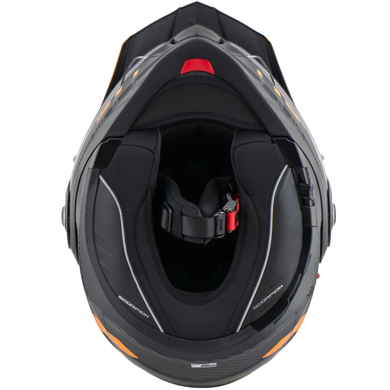 Kask motocyklowy składany Scorpion ADX-2 LEWIS matowy czarno-pomarańczowy