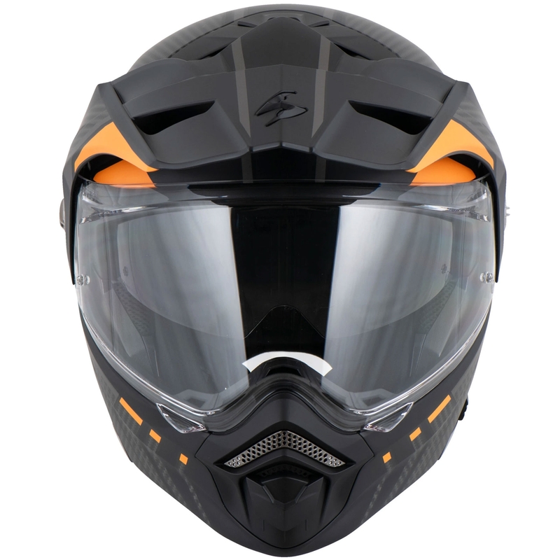 Kask motocyklowy składany Scorpion ADX-2 LEWIS matowy czarno-pomarańczowy