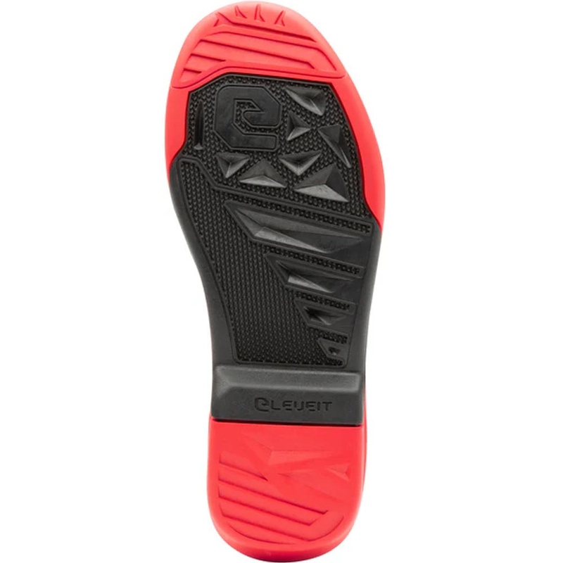 Buty motocrossowe Eleveit X-Peak dla dzieci, czarno-czerwone