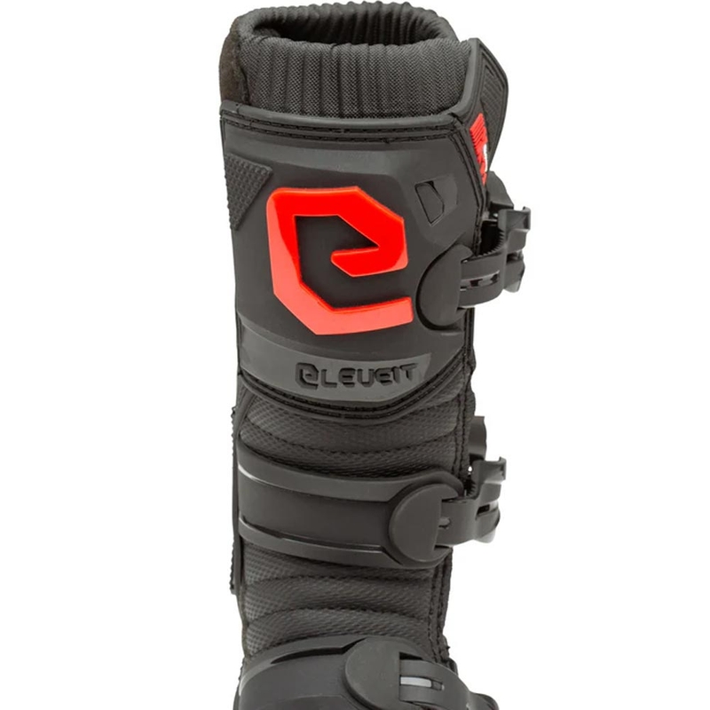 Buty motocrossowe Eleveit X-Peak dla dzieci, czarno-czerwone