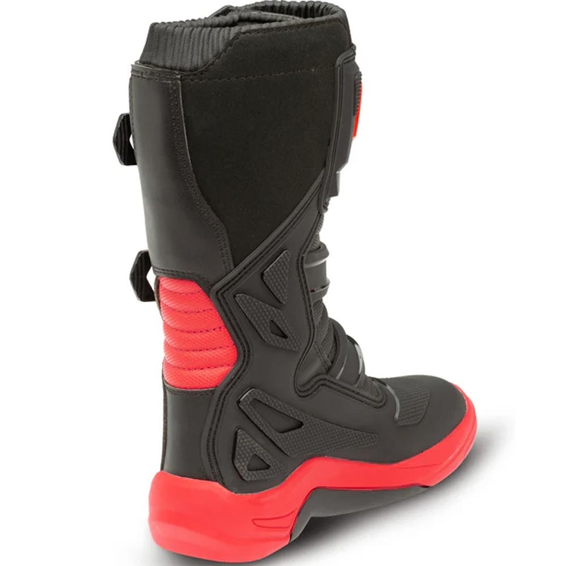 Buty motocrossowe Eleveit X-Peak dla dzieci, czarno-czerwone