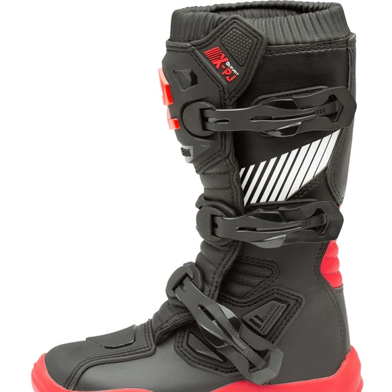 Buty motocrossowe Eleveit X-Peak dla dzieci, czarno-czerwone