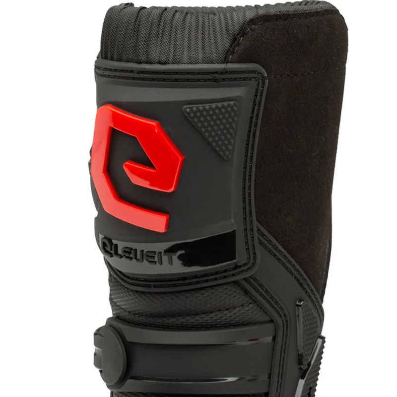 Buty motocrossowe Eleveit X-Peak dla dzieci, czarno-czerwone