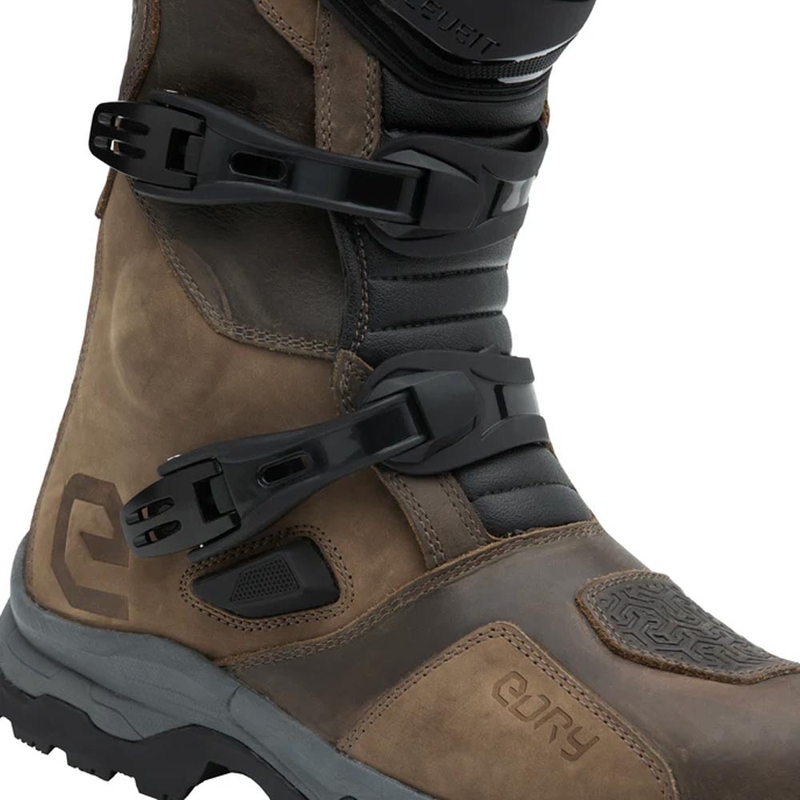 Buty motocyklowe Eleveit X Land ADV E-Dry brązowe