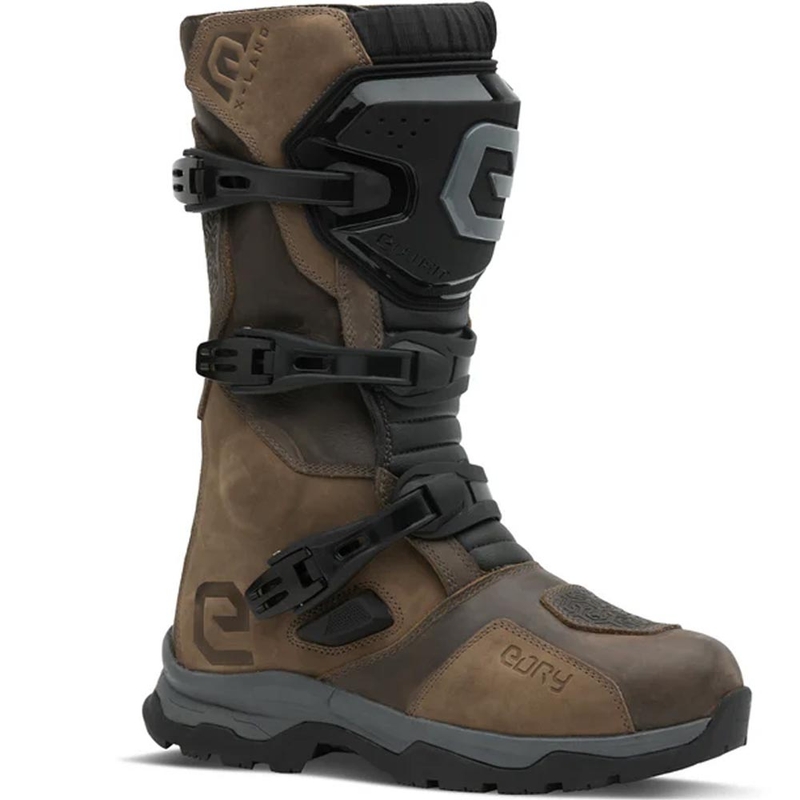 Buty motocyklowe Eleveit X Land ADV E-Dry brązowe