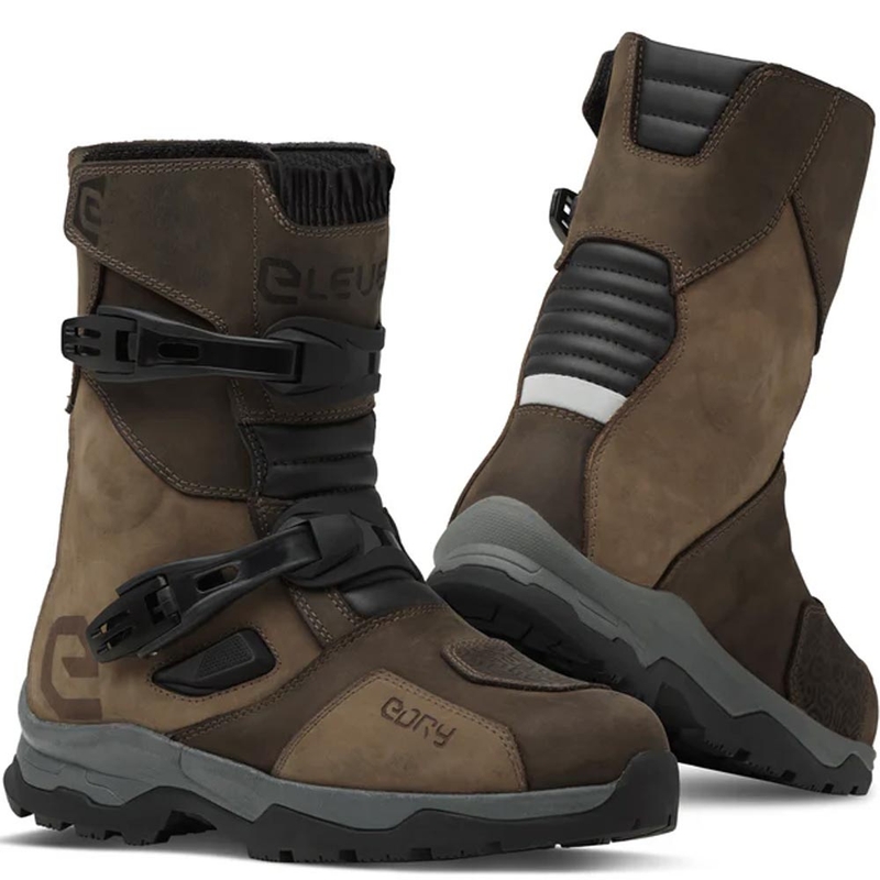 Buty motocyklowe Eleveit X Land ADV Low E-Dry brązowe