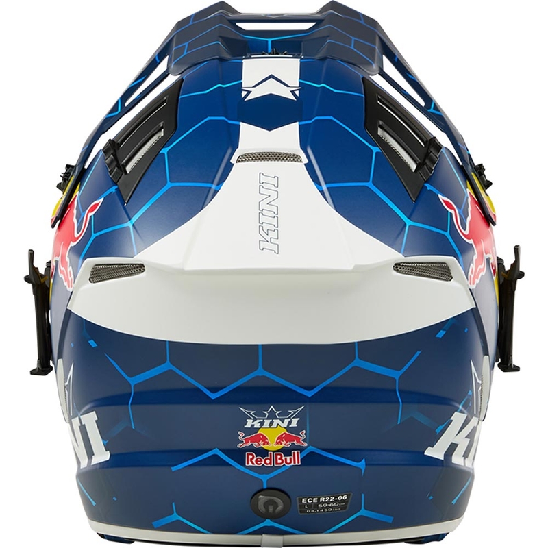 Kask motocrossowy KINI Red Bull EXC niebiesko-biały