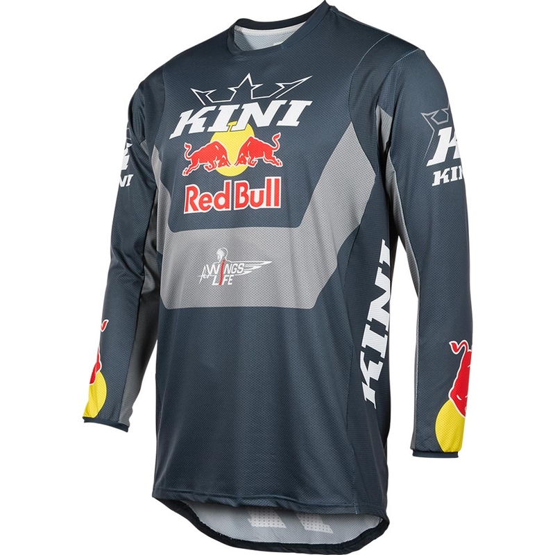 Koszulka motocrossowa KINI Red Bull MXC 1.0 w kolorze antracytowym
