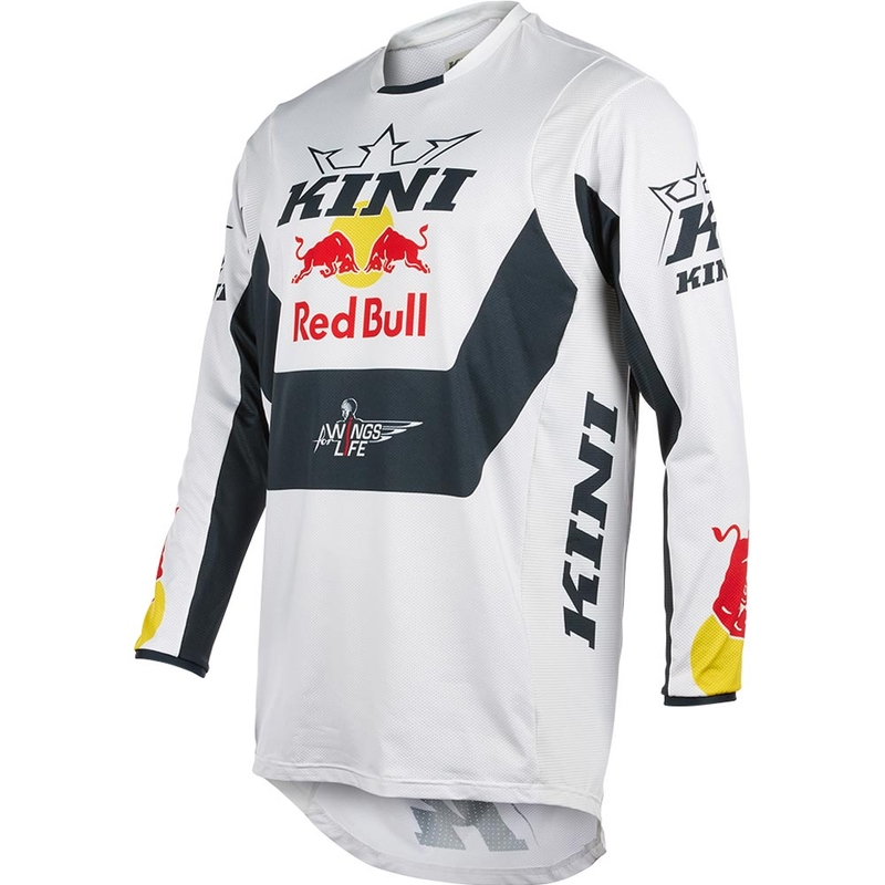 Koszulka motocrossowa KINI Red Bull MXC 1.0 biała