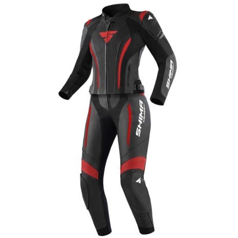 Damski kombinezon motocyklowy Shima Miura 2.0 czarno-czerwony