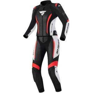Kombinezon motocyklowy damski Shima Miura 2.0 czarno-biało-fluo czerwony