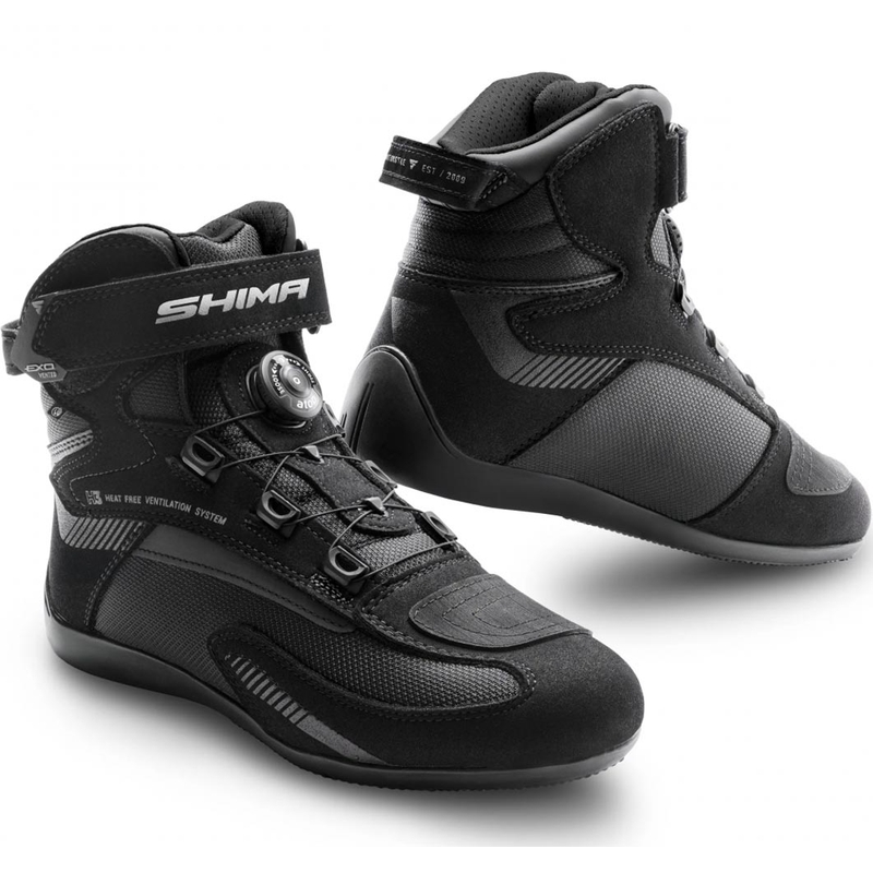 Damskie buty motocyklowe Shima Exo czarno-czarne