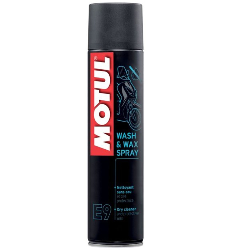 Spray do pielęgnacji plastiku Motul E9 Wash Wax 400 ml