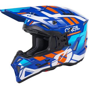 Kask motocrossowy O´Neal EX-SRS Dust niebiesko-pomarańczowy