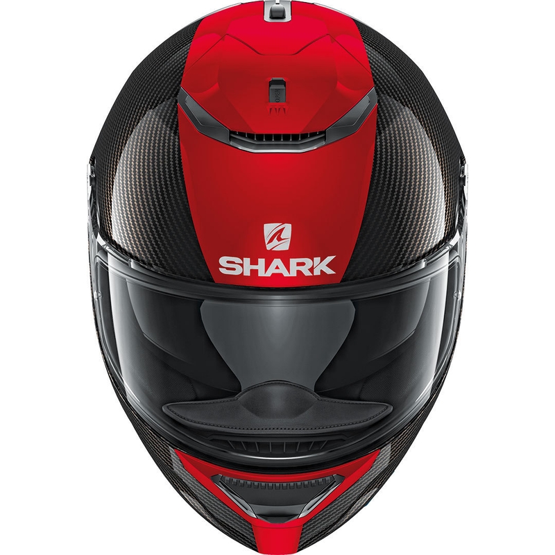 Integralny kask motocyklowy SHARK SPARTAN CARBON Skin czarno-czerwony