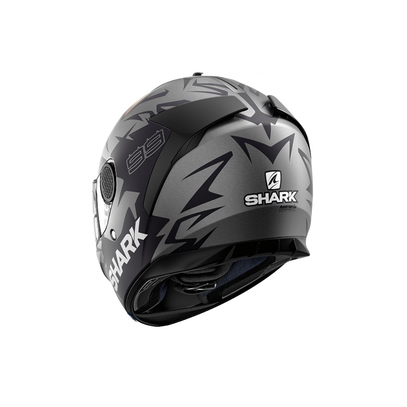 Integralny kask motocyklowy SHARK SPARTAN 1.2 Lorenzo Austria GP Mat czarno-szary wyprzedaż