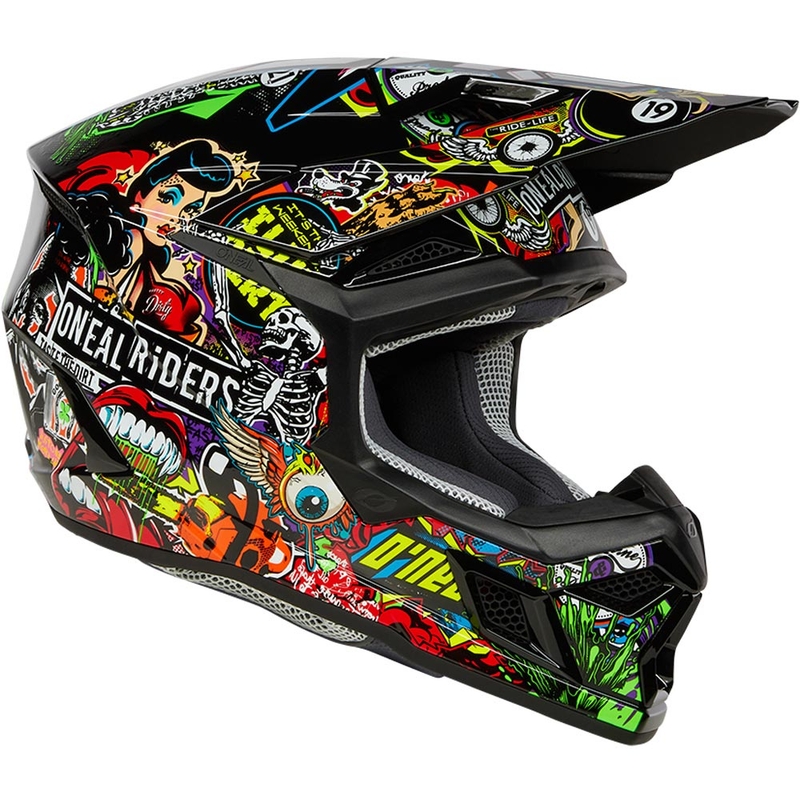 Kask motocrossowy O'Neal 3SRS Crank wielokolorowy